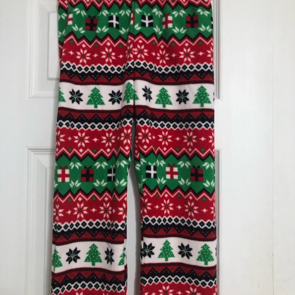 Festive Holiday Kids Pajama pants fleece‎ girls size 5/6 small children’s place